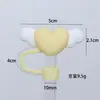 Tapa para Popote Stanley 10mm Diámetro Grande PVC Popote Suave Tapa Muñeco de Dibujos Animados Tapa Antipolvo Mayoreo