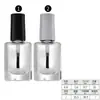 Botellas Transparentes Redondas y Cuadradas para Esmalte de Uñas 5ml 10ml 15ml Botellas de Vidrio para Cosméticos con Tapa y Pincel