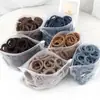 50 anillos para toallas de 4 cm para niña, gomas elásticas de color liso para el pelo, accesorios para el pelo para coleta alta, coleta, venta al por mayor, estilo popular transfronterizo