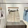 Pantalones Falda de Trabajo de Secado Rápido Estilo Montaña para Exteriores con Cinturón de Hebilla, Falda Media Funcional Estilo Montaña, Falda Corta Deportiva para Mujer 11168