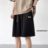 Shorts de Seda de Gelo Masculino Verão Finos Tendência Marca Casual Calças de Cinco Pontos Meninos Largas Versátil Secagem Rápida Esportivos Calças de Comprimento Médio