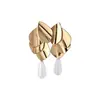 Pendientes de perla con colgante de gota de agua de aguja plateada, lujo ligero, alta gama, modernos, pendientes sencillos, accesorios para orejas únicos y exquisitos
