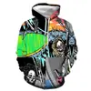 Sudadera con capucha 3D Serie Llorar Noche de Navidad Animación Transfronteriza cosplay Animación 3D Impresa Jersey Suéter de Hombre