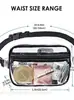 Riñonera Deportiva Transparente de PVC Transfronteriza Cruzada con Correa de Hombro Ajustable, Bolsa de Almacenamiento para Playa, Bolsa Visible para Estadio, En Stock
