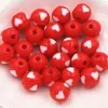 Cuentas de Corazón de Melocotón de Dos Colores Contrastantes de 12 mm Cuentas con Agujero Recto Material para Joyería Hecha a Mano DIY Collar Cadena de Teléfono Móvil Accesorios