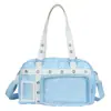 Bolsa Grande com Compartimento para Ventilador para Uniformes de Anime, Bolsa Tote de Ombro Estilosa e Simples Estilo Academia para Mulheres