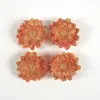 Boutique simulación lasaña cabeza de flor de crisantemo hecha a mano material para corona DIY estilo ins retro floral decoración de boda flor de seda