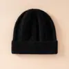 Gorro Cálido y Engrosado de Invierno 100% Cachemir Puro para Hombres y Mujeres Gorro de Lana Tejido Protección contra el Frío para Ciclismo al Aire Libre Gorro de Protección para los Oídos