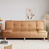 Sofá para sala de estar, oficina, dormitorio o propiedad de alquiler; sofá cama plegable de doble propósito que se puede usar para relajarse o dormir