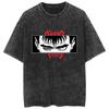Camiseta Vintage Lavada Street Anime Berserk Estilo Espada Lendária Casual Algodão Verão Manga Curta Masculina