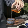 Xícara de Chá Jianzhan Queimada em Forno Tamanho Grande Cerâmica Xícara para Degustação de Chá Xícara de Anfitrião Kung Fu Chapéu de Cogumelo Conjunto de Uma Peça Xícara de Chá Tenmoku Múltiplos Estilos