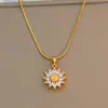 Colar para Mulheres Não Desbota Verão Pequeno e Fofo Temperamento Colar de Aço Titânio Versátil Joia de Alto Padrão Corrente Simples para Clavícula