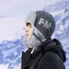 Sombrero Lei Feng Versátil de Forro Polar para Invierno para Mujer, Sombrero Cálido a Prueba de Frío para Viajes al Aire Libre, Gorro Casual a Prueba de Viento para Adelgazar la Cara