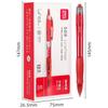 Deli s60 Zhen pluma de gel de presión suave 0.5mm pluma pincel secado rápido punta redonda negro rojo azul estudiantes