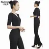 Roupas de Treino de Dança Corporal Tops Femininos Roupas de Dança Moderna Traje de Dança Clássica Preto Profissional Roupas de Treino de Dança Chinesa