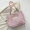 Bolso de Hombro Fruncido para Mujer de Gran Capacidad Bolso Otoño e Invierno 2025 Nuevo Bolso Tote Burbuja Casual Bolso de Cadena de Moda para Mujer