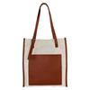 Bolsa Tote de Lona de Algodão Vintage Personalizada com Seu Próprio Design, Bolsa de Ombro Feminina em PU, Presente para Estudante, de Alta Qualidade e Prática