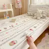 Cubrecama acolchado de algodón para dormitorio estudiantil, apto para todas las estaciones, sábana de cama individual de algodón puro, colchoneta de colchón delgada antideslizante 90x190