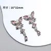 [Mengdie] Colgante de Mariposa Metálica Brillante de Ensueño de Hada Accesorios para Pulsera de Cuentas Hecha a Mano DIY, Collar, Pendientes