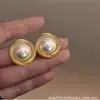 Aretes de Clip de Perla Sin Perforaciones Pendientes Geométricos de Nicho para Mujer Lujo Accesible Exquisita Joyería para Orejas Versátil Nueva Moda