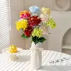 Hortensia Artificial Ángel Flores Falsas para Arreglos de Piso de Boda, Decoración de Salón de Bodas de Alta Gama, Arreglos de Flores Artificiales de Plástico