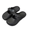Zapatos Casuales de PVC Suaves y Cómodos Mary Jane con Lazo y Punta Cerrada Slip-On Medias Zapatillas Zapatos Planos de Primavera para Mujer