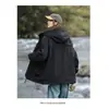 Chaqueta Corta con Capucha Casual de Moda para Exteriores 2025 Otoño Nueva Chaqueta de Montañismo Moda Versátil Moda