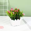 Suministro directo de fábrica simulación planta en maceta 20 Lirio de Cala cerca flor artificial bonsái bonsái decoración mini planta verde pequeños adornos