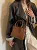 Estilo Coreano Retro Design de Nicho 2026 Nova Moda Simples Bolsa Saco Ombro Único Portátil Uso Diário Bolsa Transversal