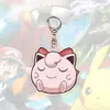 Llavero Serie Pikachu Transfronterizo Acrílico Plano 2D Colgante Espejo Retrovisor de Coche Mochila Estilo Europeo y Americano