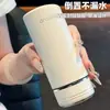 Copo térmico criativo de aço inoxidável para homens, copo de chá portátil, copo de água de negócios de grande capacidade, gravação de empresa e impressão de logotipo