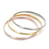 Suministro Transfronterizo de Pulseras Europeas y Americanas de Capas, Joyería de Acero Inoxidable Pulido Minimalista de Lujo Ligero para Pulseras DIY de Mujer