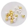 Venta al por mayor de fábrica cuentas plateadas con agujero esmeriladas para pulsera hecha a mano DIY cuentas espaciadoras material para abalorios cuentas de corte angular