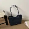 Bolsa Tote Retrô Moda Outono 2026, Grande Capacidade, Bolsa de Ombro Feminina, Bolsa Tote Casual para Viagem e Dia a Dia