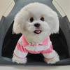Nueva Camisa Polo Rayada Casual de Verano para Mascotas Ropa de Dos Patas Ropa para Gatos y Perros Teddy Bichón Pomerania