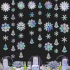 Guirnalda de Campanas de Copo de Nieve Navideño Symphony Anillo de Tirar de Papel Tema de Invierno Fiesta de Cumpleaños Boda Decoración de Ventana