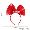 Diadema Luminosa Navideña Nueva Transfronteriza Decoraciones Navideñas Diadema con Astas de Alce de Dibujos Animados Hebilla para la Cabeza Decoración para Fiestas