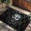 Tapetes de Chão para Halloween Transfronteiriços Amazon Temu para Entrada de Casa Resistentes ao Desgaste Clown Visual 3D Tapetes de Porta Agora Disponíveis para Atacado