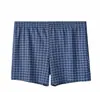 [Procesamiento Personalizado] Calzoncillos tipo bóxer de cuadros Transpirables Talla Grande Ropa interior sin costuras para hombre Calzoncillos tipo bóxer de seda helada