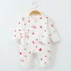 Ropa para Recién Nacidos Body para Bebé Algodón Puro Primavera y Otoño Manga Larga Estilo Monje Ropa para Bebé Pelele Monito Capa Base
