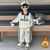 Conjunto Forrado de Felpa para Niños 2026 Nuevo Otoño Invierno Infantil Invierno Mono Camisa Polo de Felpa Ropa de Invierno para Bebé Ropa Guapa para Niños
