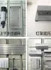 Rueda de mano Antivuelco para Invernadero, Mallas de Filtro de Agua Superiores e Inferiores, Marco de Aluminio, Base de Ángulo Directo de Esquina, Accesorios Móviles para Semilleros