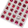 Joias de Diamante para Nail Art Ponto Vermelho Rosa Diamante de Fundo Pontiagudo Flash de Diamante Ovo de Pombo Coração Torto Borboleta Diamante de Formato Especial Decoração para Nail Art Diamante Atacado