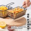 Cesta para Papas Fritas Cesta para Snacks Creativa Acero Inoxidable Pollo Frito Comida Frita Alitas de Pollo Pierna Plato Contenedor Bar Restaurante