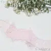 Tanglong rosa claro encaje no elástico para ribete de pestañas ribete de encaje 6.5cm accesorio para ropa y lencería ribete de encaje
