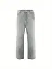 2026 Calças Versáteis de Verão Masculinas Estilo Americano Color Block Transfronteiriças Moda Retrô Jeans Cinza Em Estoque Tendência