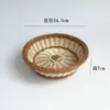 Cesta de Lanches Cesta de Frutas Criativa Rattan de Imitação Artesanal Cesta de Frutas Trançada Prato de Sementes de Melão de Plástico Restaurante Casa