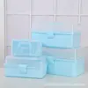 Caja de Almacenamiento Portátil de Tres Capas Plegable Extra Grande Caja de Herramientas de Ferretería Caja de Arte de Uñas Caja de Artículos Varios de Arte Caja de Almacenamiento de Plástico