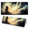Mouse Pad Grande, Espessado e com Borda Travada, Uso em Escritório, Resistente a Manchas, Mouse Pad de Teclado Cartoon Grande Personalizado para Mesa