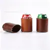 Procesamiento y Personalización por el Fabricante de Mangas Largas Delgadas de Cuero de PU para Vasos, Mangas para Botellas de Vidrio, Mangas para Botellas de Cerveza y Mangas para Botellas de Cola